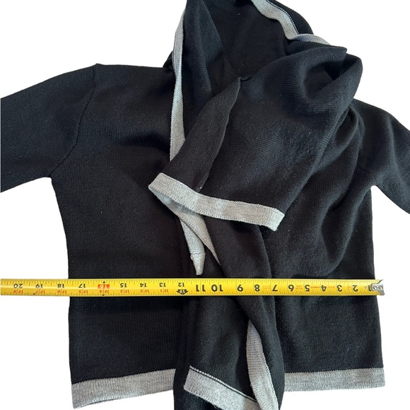 Kaitlyn Two Tone Drape Open Front Cardigan Size Small - Picture 9 of 17